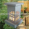sell carved stone garden lamp